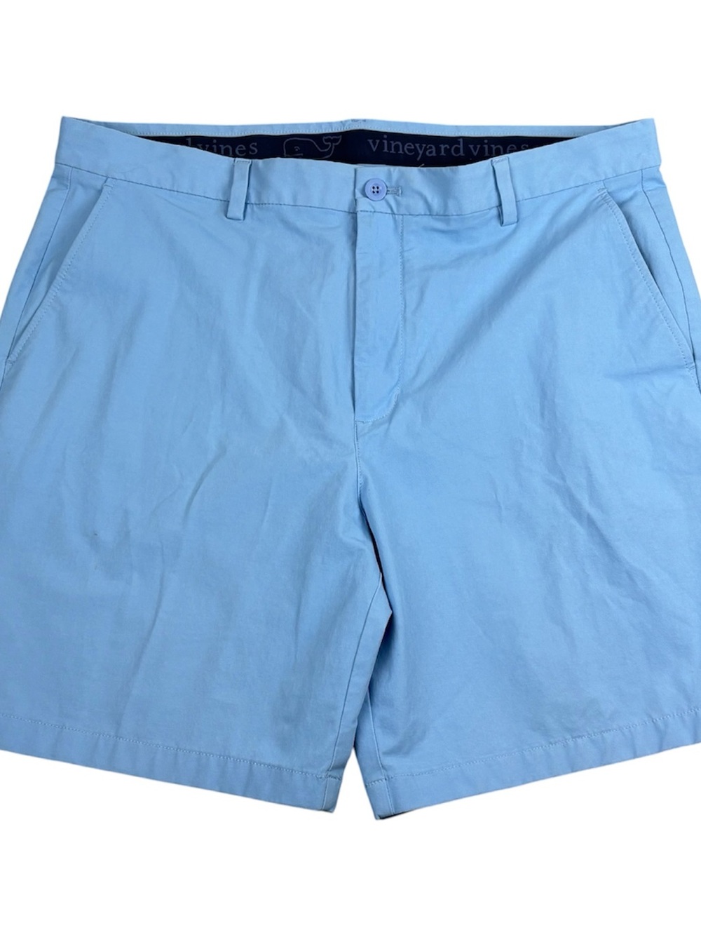 Vineyard Vines Shorts Mens 38 Blue Performance 8” Chino Stretch Casual Golf